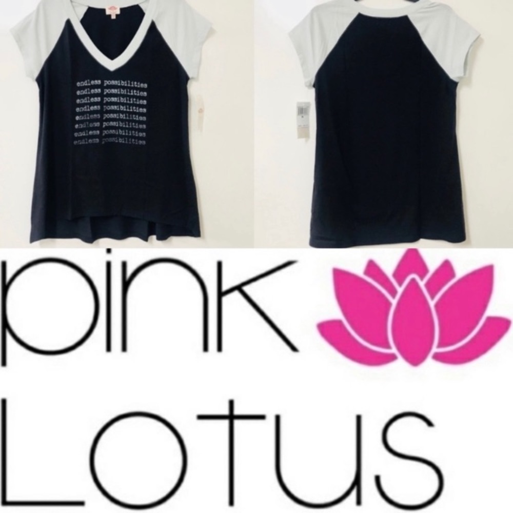 💫🌸NWT! Pink Lotus Endless Possibilities Tee🌸💫